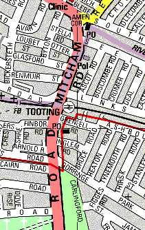  Tooting Station - Area Map 